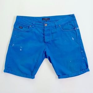 Men's | Produkt | Flat Front Shorts | Blue | XL